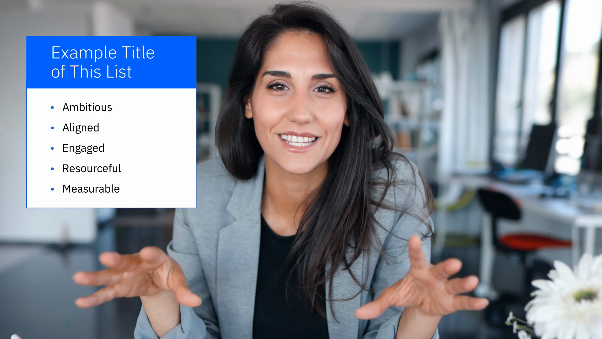 List Overlay demonstration